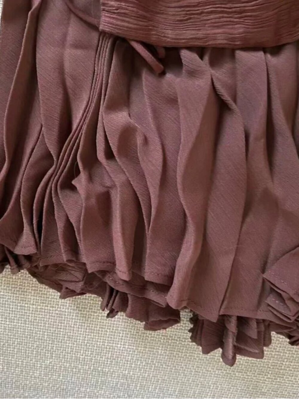 Alexis Strapless Brown Maxi Dress - Picture 9 of 13
